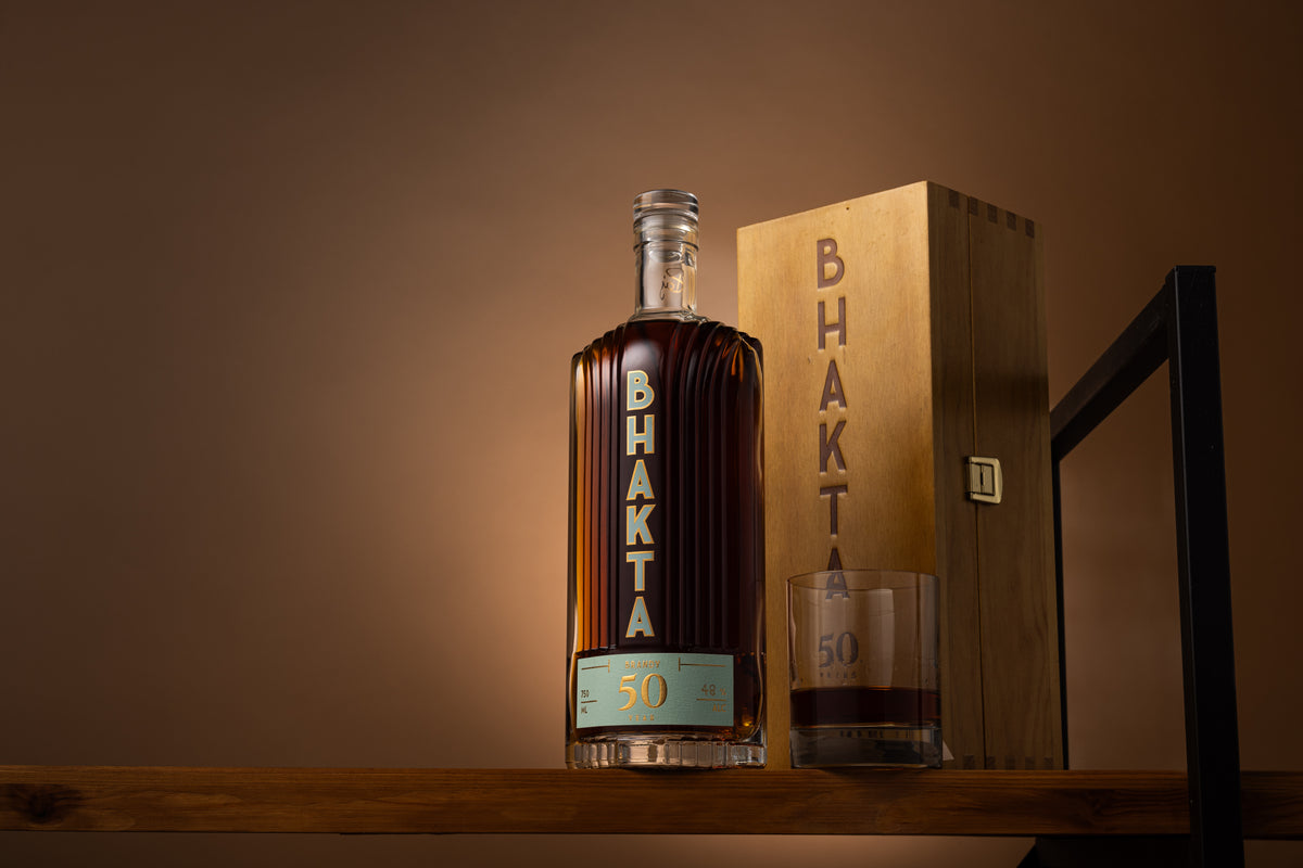 BHAKTA 50 Year barrels, each blend under its own name