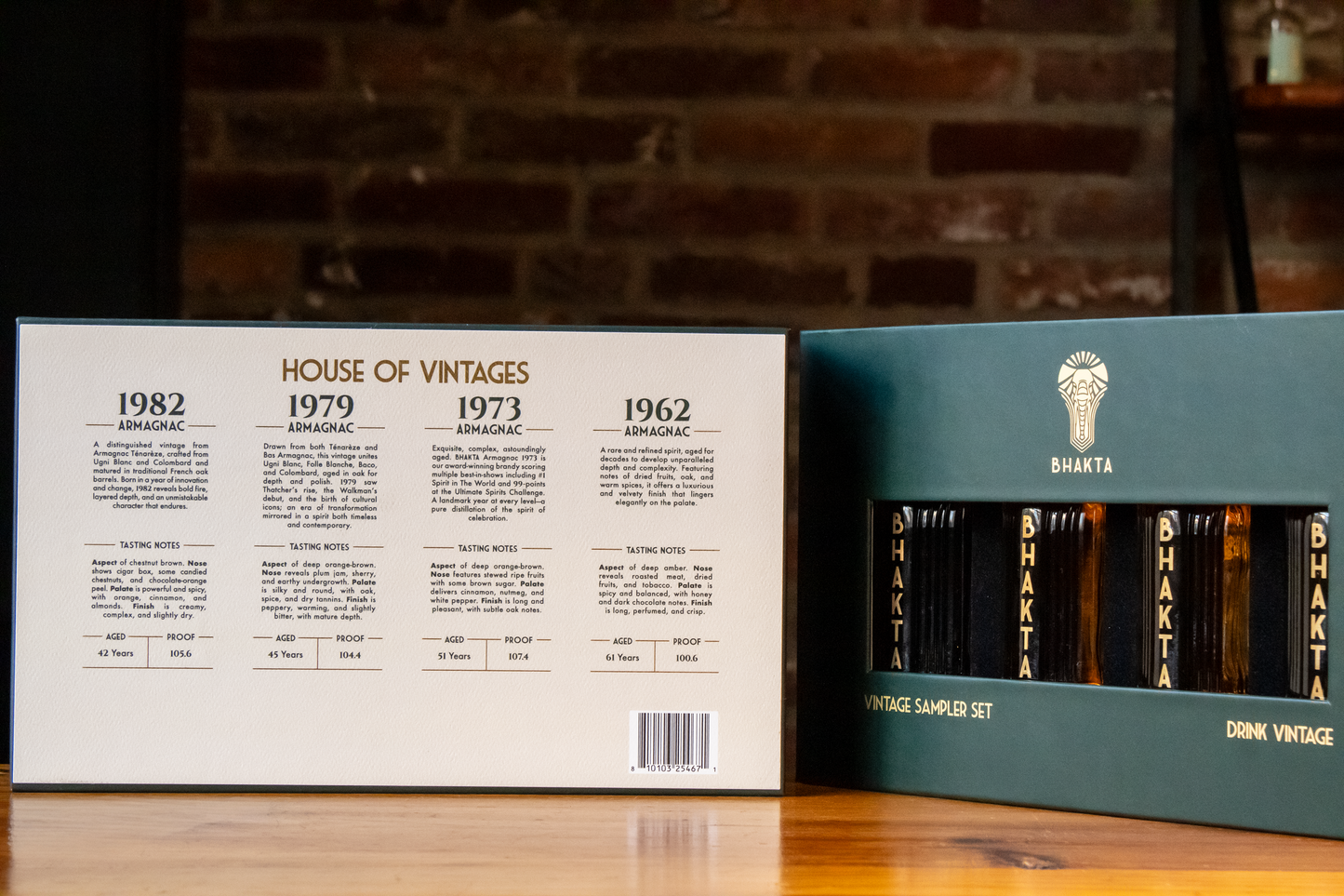 BHAKTA Vintage Armagnac Sampler 4x50ml Set