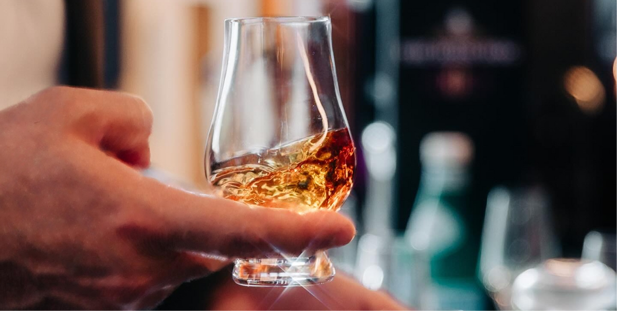A neat pour of BHAKTA Armagnac